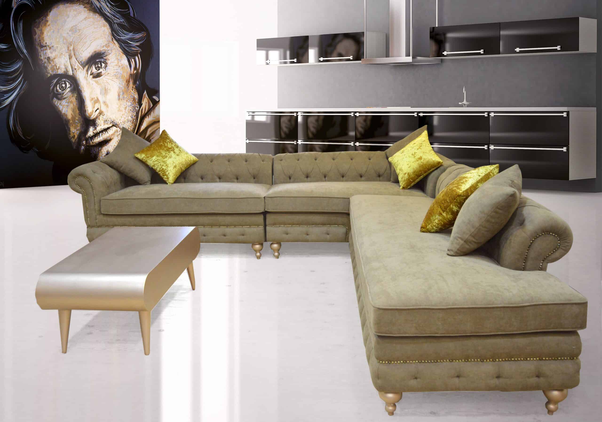 ركنه بارما -    Parma L shape Sofa